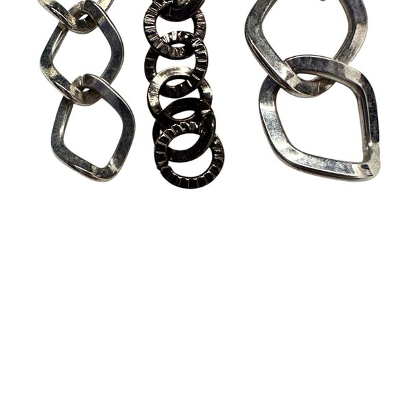 Linked Chain Dangle Earrings - Picture 5 of 5